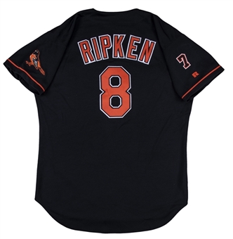 1999 Cal Ripken Jr Baltimore Orioles Game Used Alternate Black Jersey (Ripken LOA)